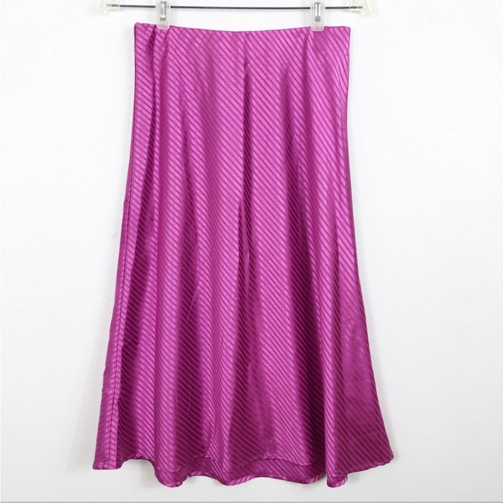 Code X Mode Metallic Striped Elastic Waist Midi S… - image 1